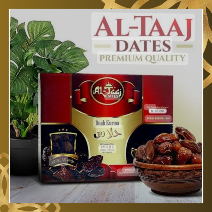 

Al- Taaj Dates Kurma Khalas 1 Kg Manis Premium