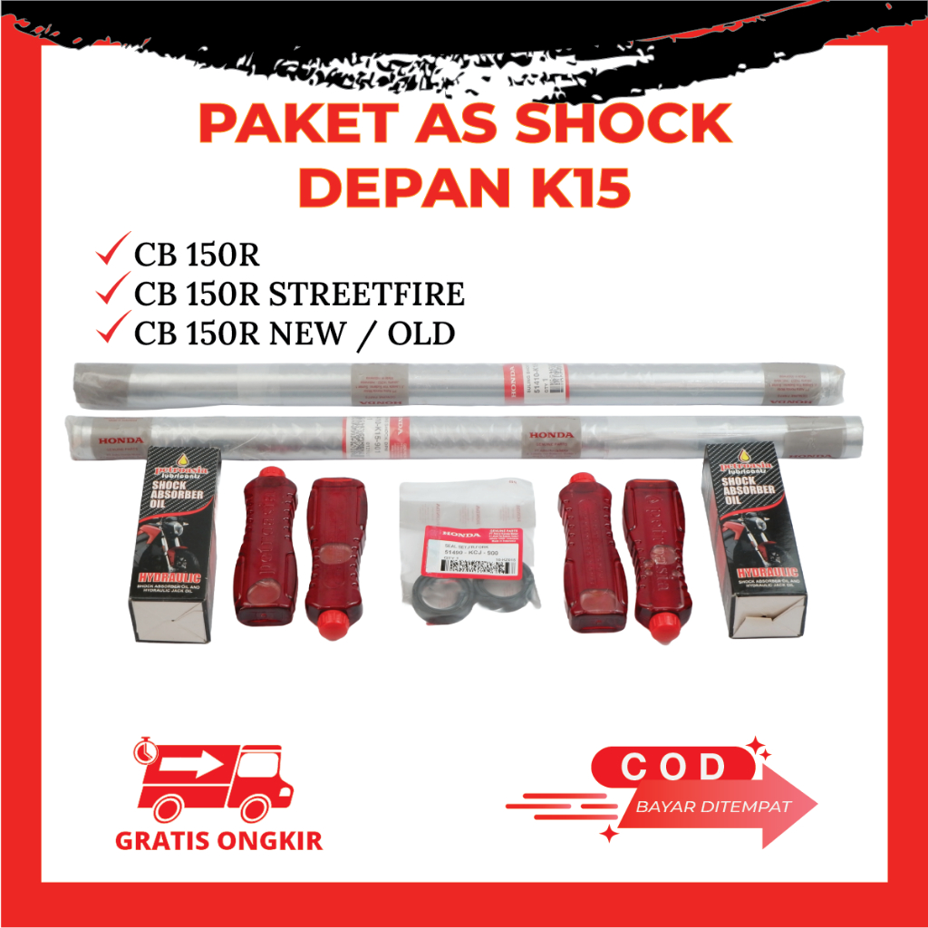 As Shock Depan CB150R OLD NEW ORI K15 - Shock Depan CB150R - Paket As Shock Depan CB 150R New Old