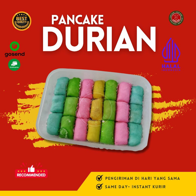 

Pancake Durian Pelangi Mini Box | Pancake Durian Medan Premium | Pancake Durian Rainbow Mini | Pancake Durian Frozen | Pancake Durian Asli | Makanan Segar Beku | Olahan Buah Durian Frozen | Kue Olahan Durian | Pancake Duren Medan
