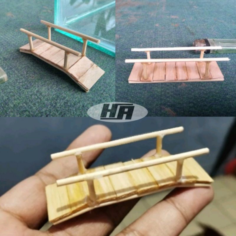 miniatur jembatan stik es krim keren