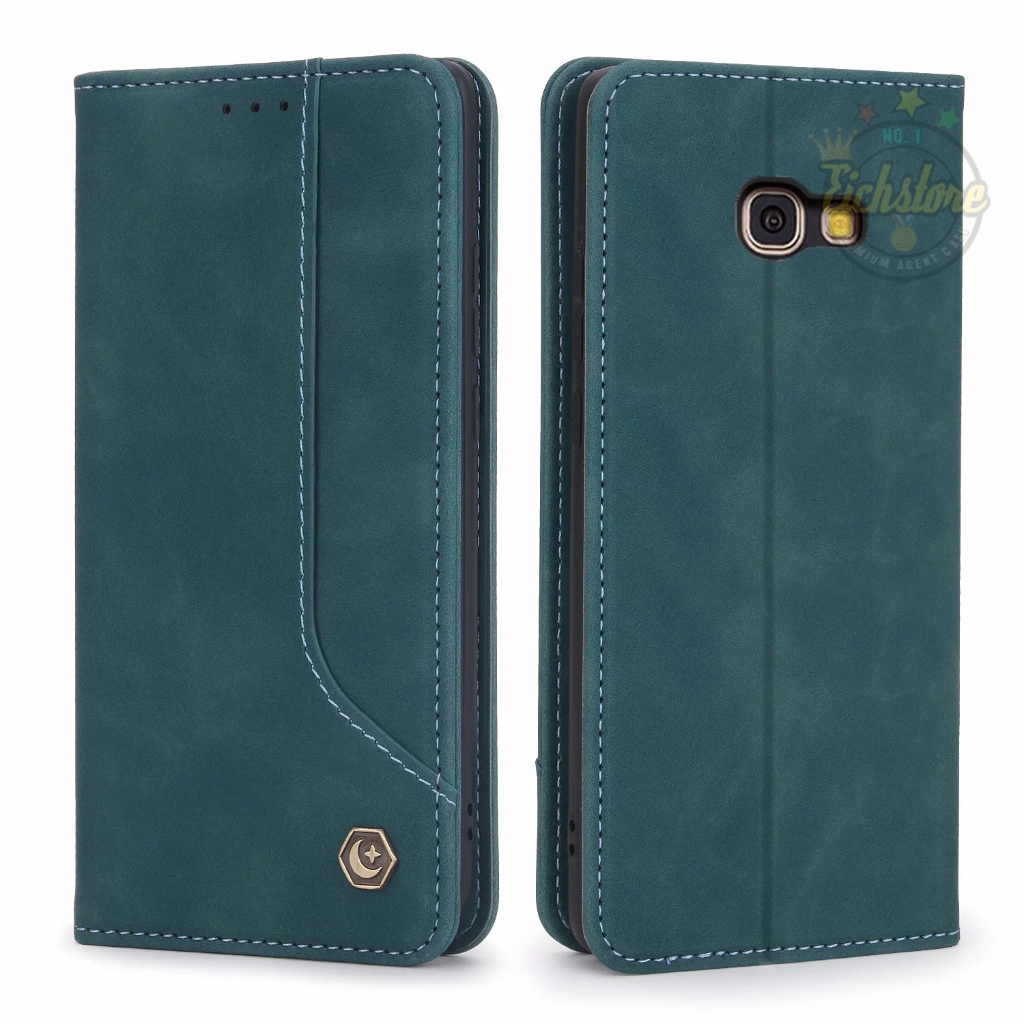 Case Samsung A5 2016 Wallet Extra Pocket Premium Full 360 Degree Mewah Casing Flip Cover Auto Lock K
