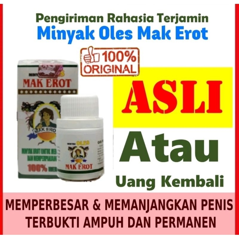 Minyak pijat mak'erot pembesar p pria ampuh permanen