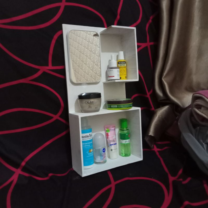 rak kosmetik mini gantung organizer skincare