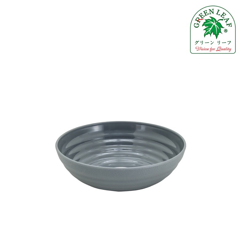 4085 Mangkok Wadah Tempat Saji Makan Makanan Plastik Lucent Toscana Series Green Leaf