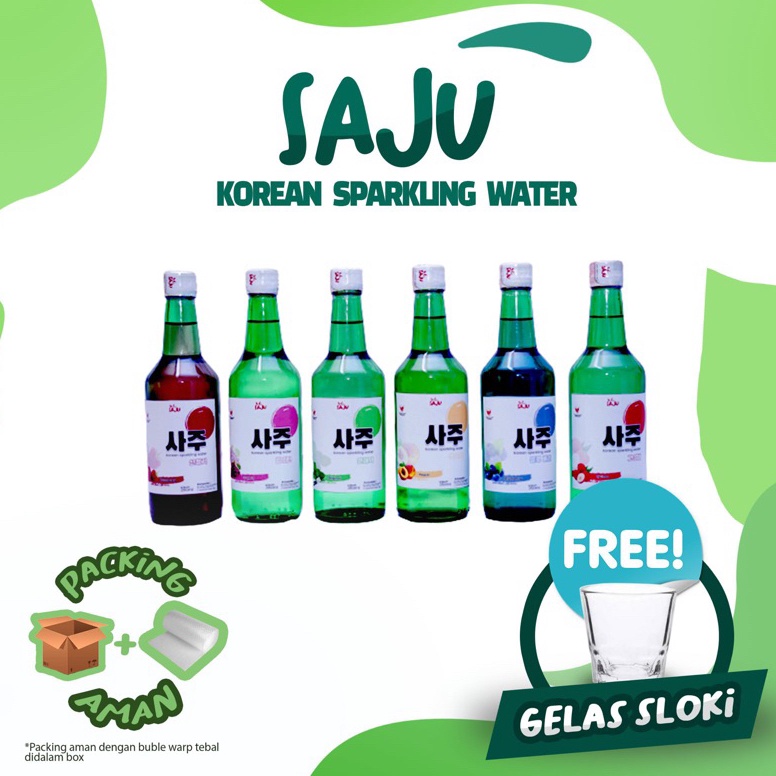 

[♥V86/] SAJU KOREAN SPARKLING WATER / soju halal / mojiso soju sloki halal 100% [16]