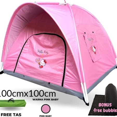 Restock Tenda Camping Kemah Anak Perempuan Dan Laki Laki Jumbo Karakter Hello Kitty 140x140 Muat 5 O