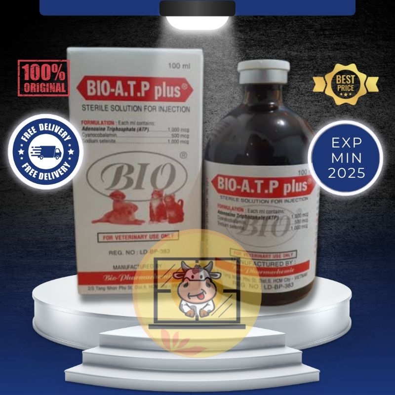 Bio ATP Plus 100ml - Vitamin Lengkap Plus ATP Untuk Energi Ternak