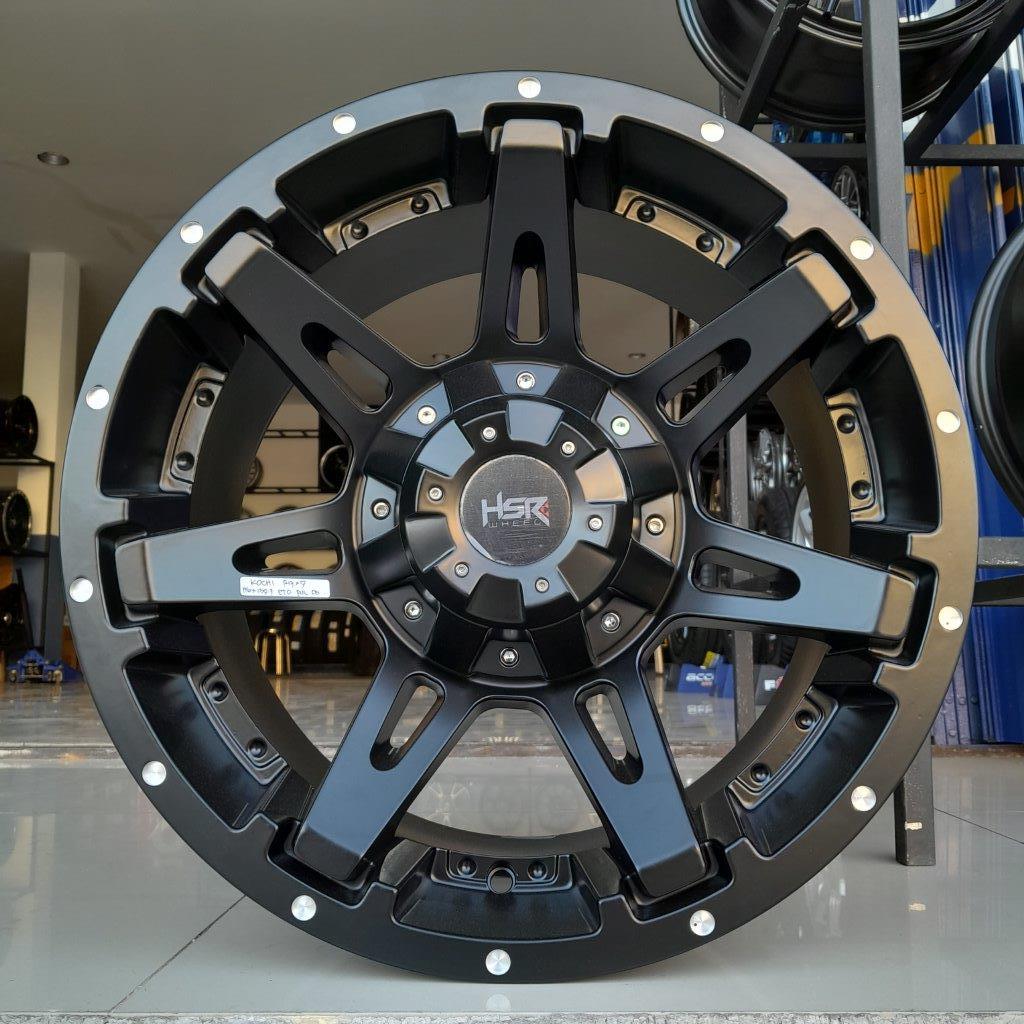 Velg offroad r17 lebar 9 mobil pajero, fortuner, strada, triton hsr kochi ring 17 black