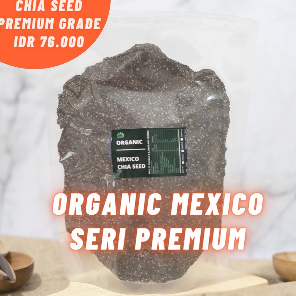 

[⁑I3@] Black Chia Seed Mexico Organic 1 Kg Scrooling