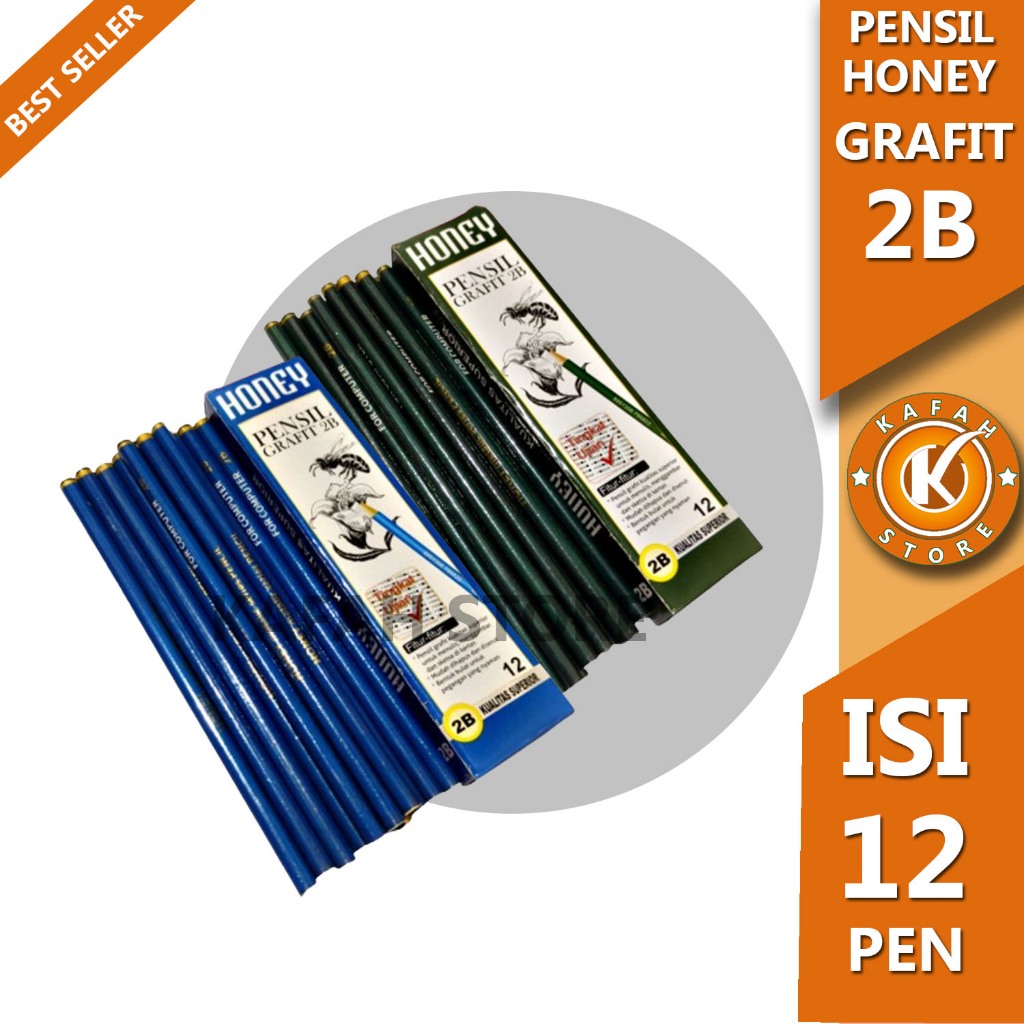 

PENSIL HONEY GRAFIT 2B 1 PACK ISI 12 PCS KAFAH STORE
