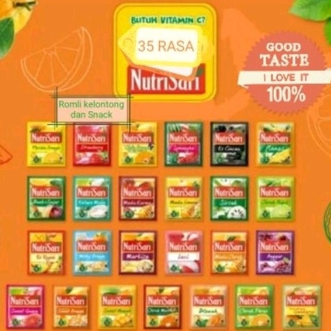 

[☄G84$] NUTRISARI Minuman Buah C ALL VARIAN 1 RENCENG ISI 10 Sachet [266]