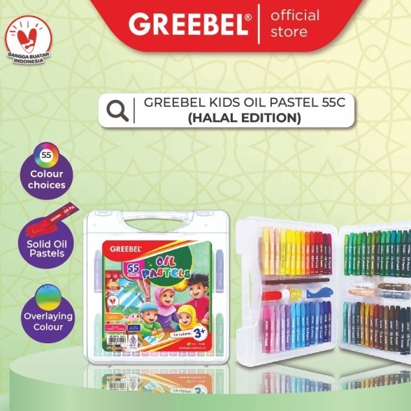 

12.12 MALL Crayon/Oil Pastels 55 Warna Greebel !!