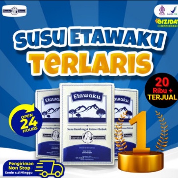 

RMVV2939 Ready Stok ETAWAKU PLATINUM - Susu Kambing Etawa Anak & Dewasa Pengganti Susu isi 10 pcs