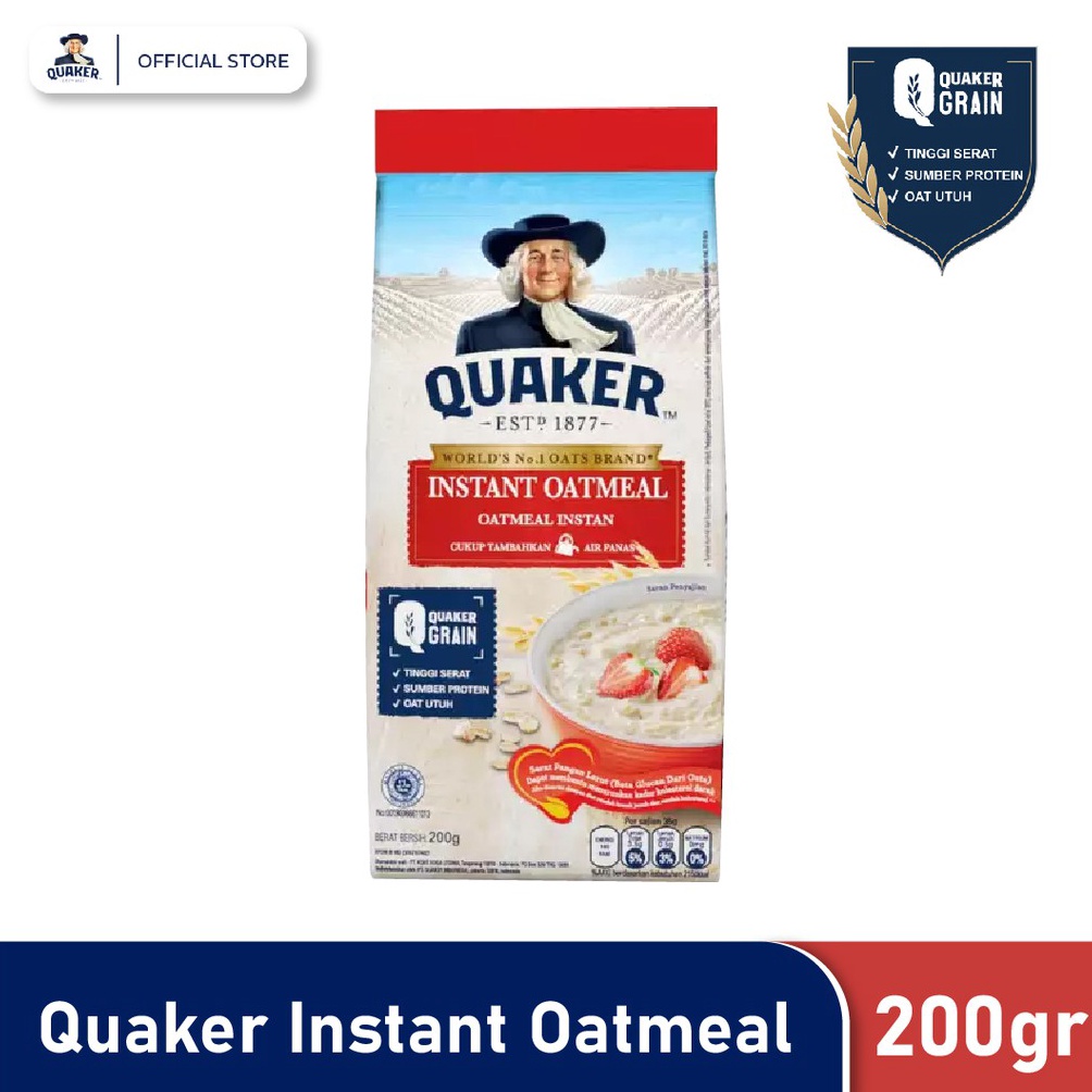 

[⁑I21&] Quaker Instant Oatmeal 200 gr Fast On