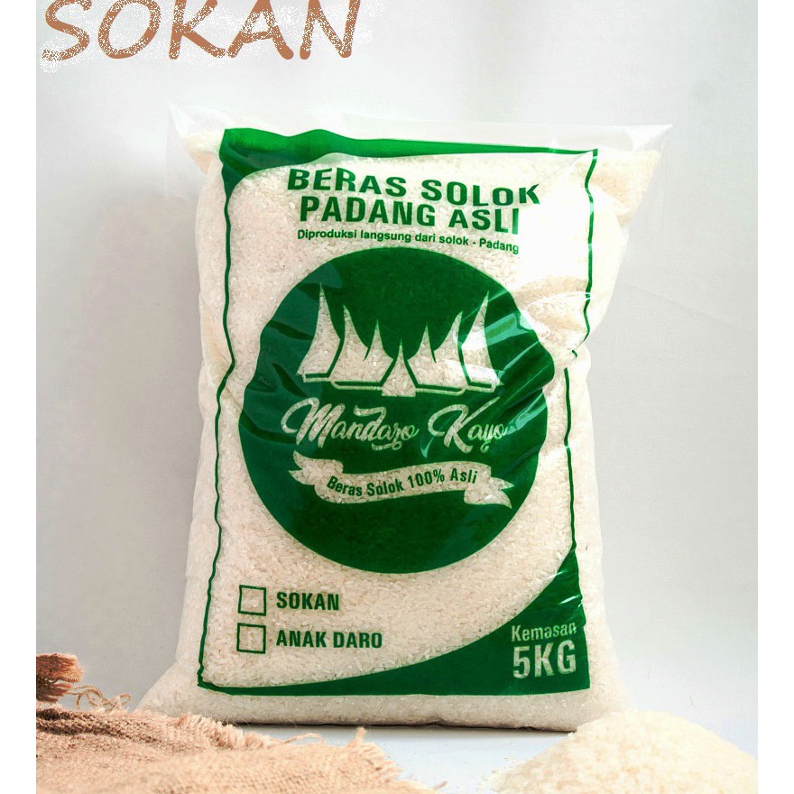 

JTQH3865 [PROMO MURAH!!!] Beras Padang Solok - Sokan 5kg