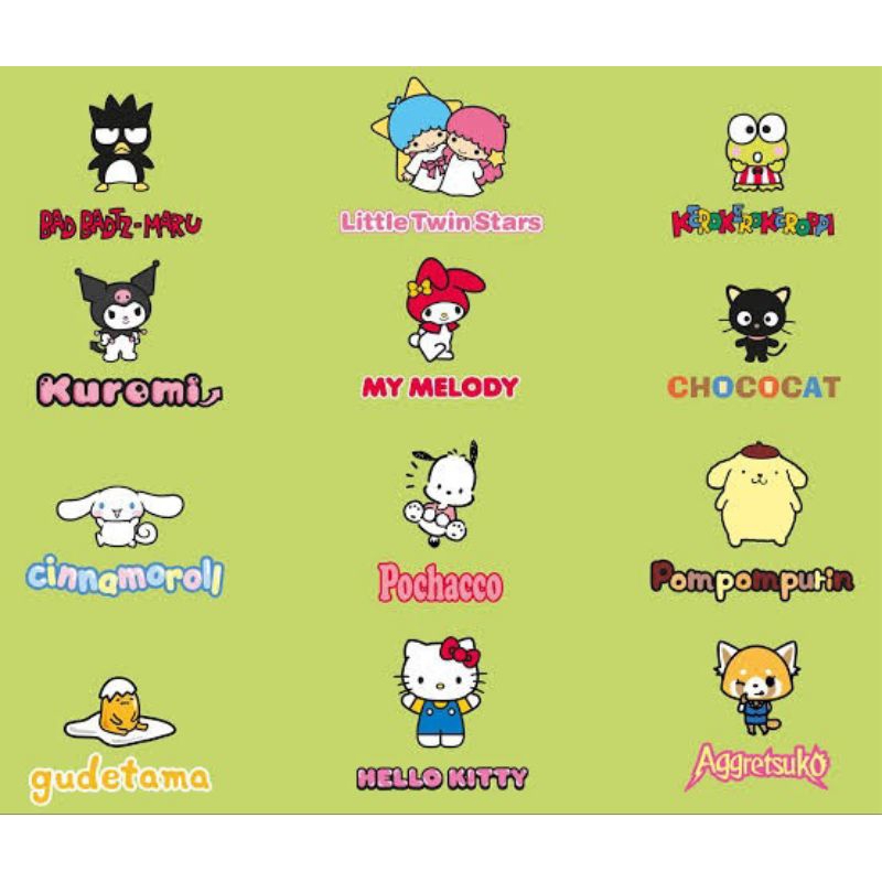

stiker kartun sanrio 50pcs