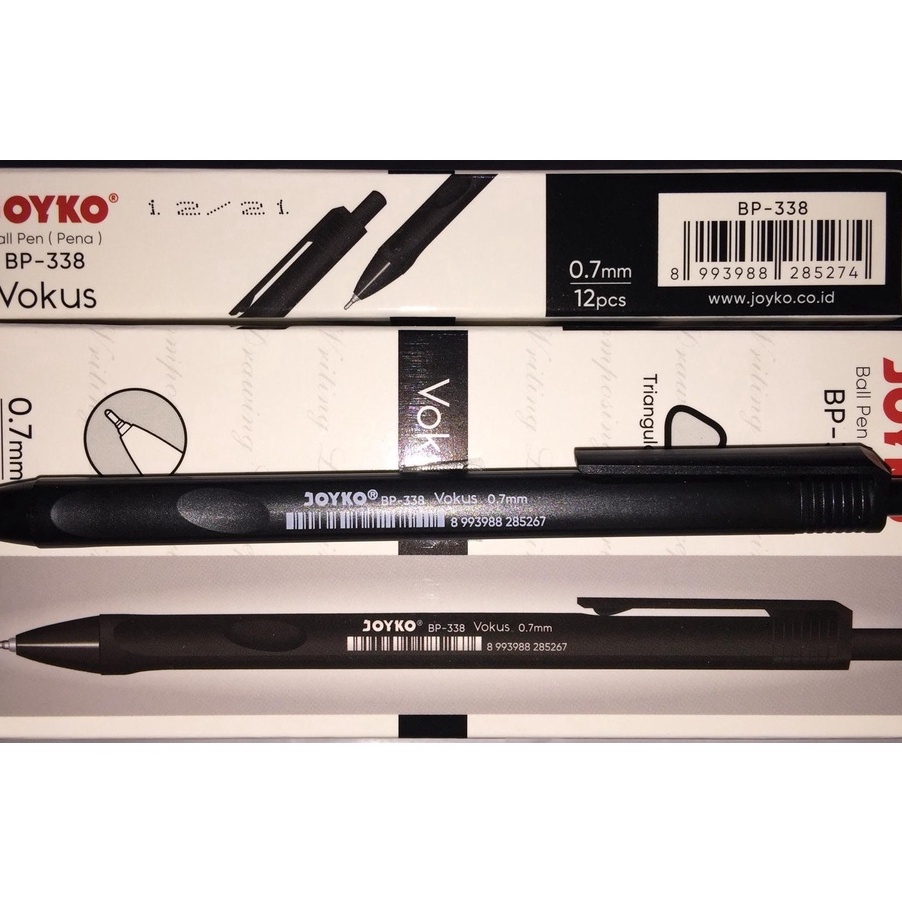 

MODEL BHI832 Pulpen Joyko BP-338 Vokus 0.7 mm (1 Pak Isi 12 Pcs) / Ballpoint Joyko BP-338 / Bolpen Joyko BP-338 / Bolpoin Joyko BP-338