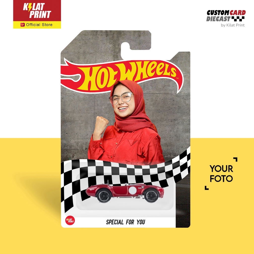 Hot Wheels Custom Foto Mobil Hotwheels Card Black Racing Edition