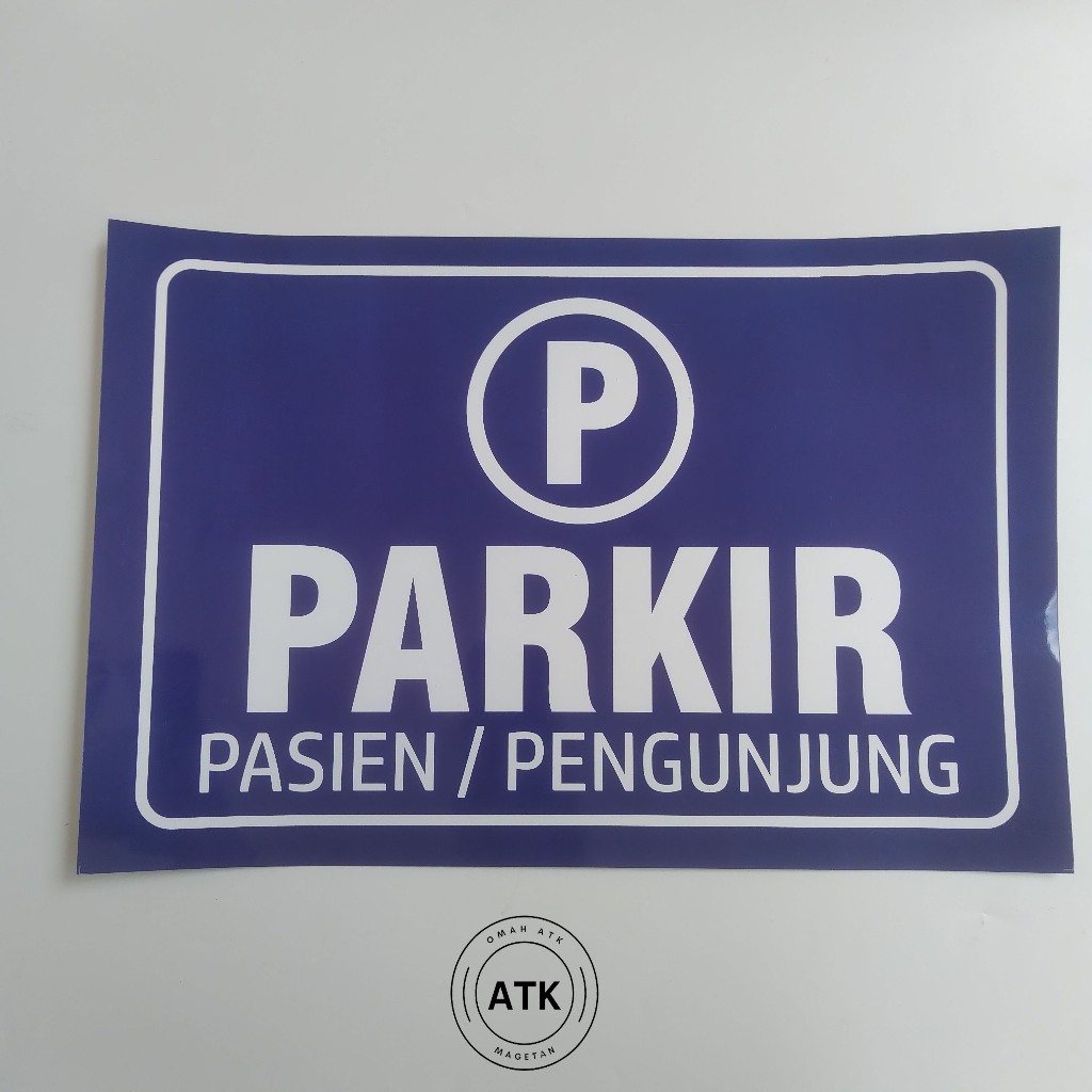 

Stiker Parkir Khusus Pasien/Karyawan - Rambu Tempat Parkir