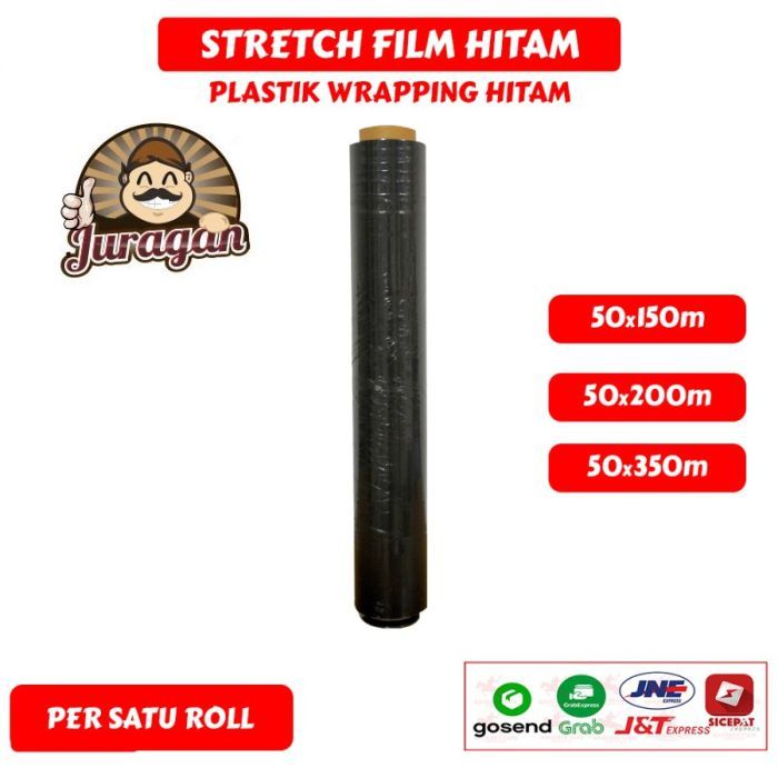 

Plastik Stretch Film / Wrapping HITAM TEBAL PREMIUM TERMURAH / SATUAN