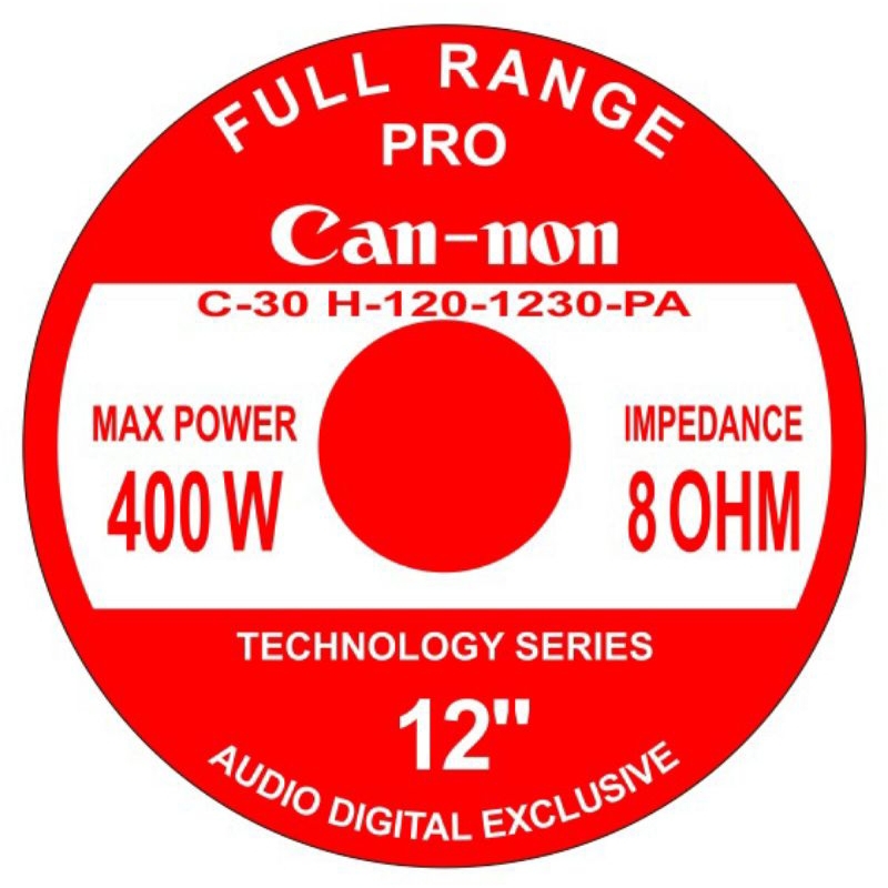stiker magnet CANNON PRO fullrange 12 inch