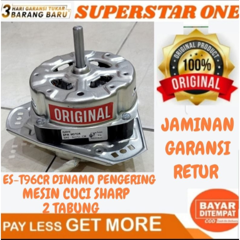 ES-T96CR dinamo pengering mesin cuci sharp 2 tabung