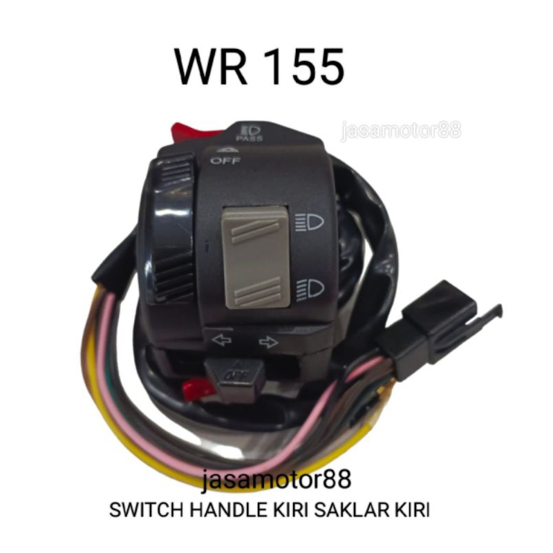 SAKLAR LAMPU KIRI WR155 WR 155 SWITCH HANDLE KIRI