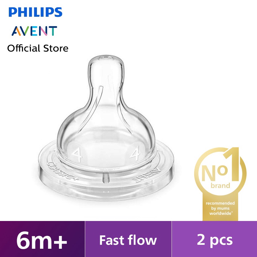 12.12 HARGA GROSIR Philips Avent Teat Classic Nipple 6M+ SCF634/27 Dot Botol Bayi gas 