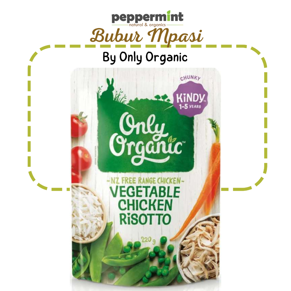

Only Organic Vegetable Chicken Risotto (220 gr) / Bubur Siap Saji