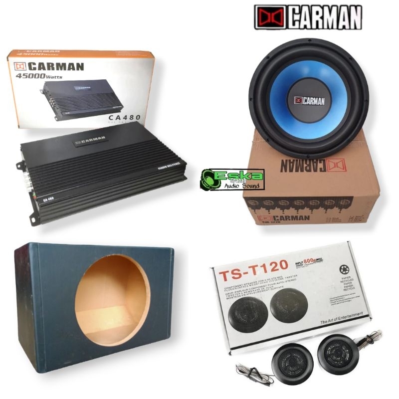 Paket Audio mobil Carman paket audio car murah Carman tweeter TS 120
