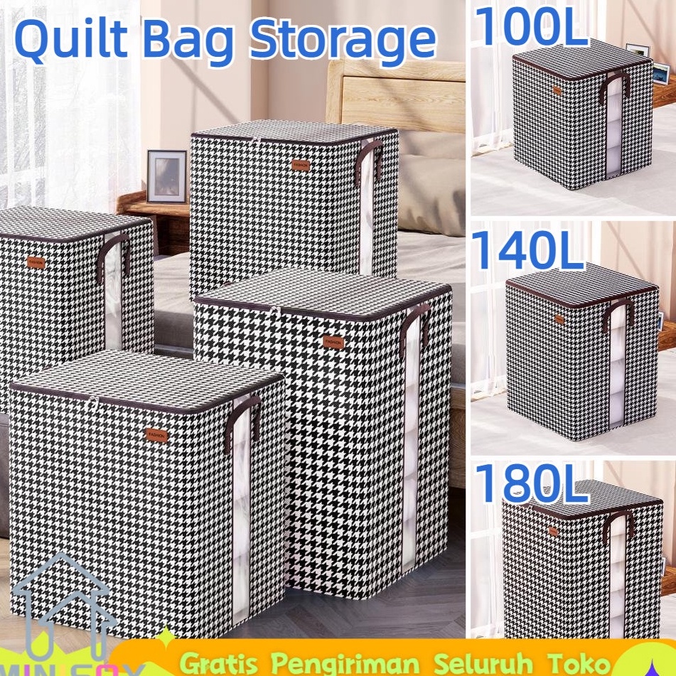 TRXL7933 COD 【COD】Kotak Baju Kuping Storage Bag/Storage Box Lipat Jumbo/Storage Box Lipat Jumbo/Stor