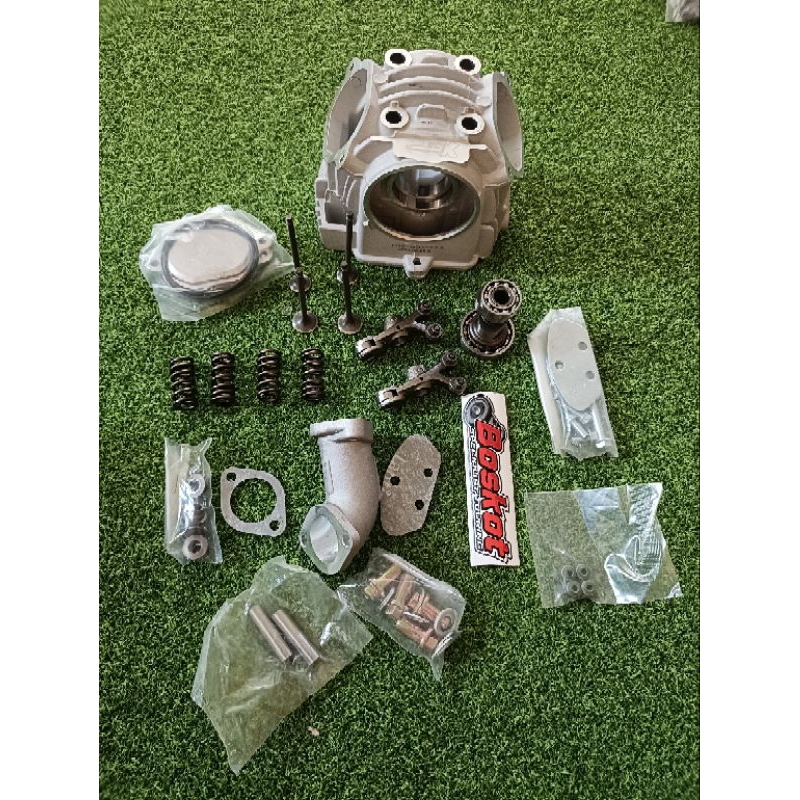 cylinder head silinder head grand win Supra 100 c seris klep 4 silinder kop grand racing klep 4