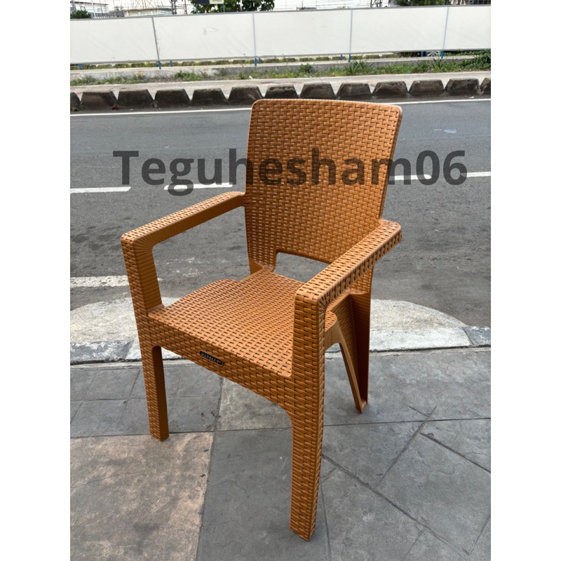 KURSI ROTAN PLASTIK SINTETIS NAPOLLY KRS - 8R3 ARM / KURSI SENDER NAPOLLY / BANGKU NAPOLLY