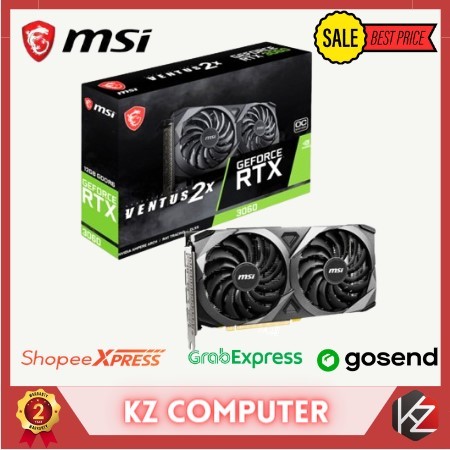 MSI GeForce RTX 3060 VENTUS 2X 12G OC DDR6 - 12GB