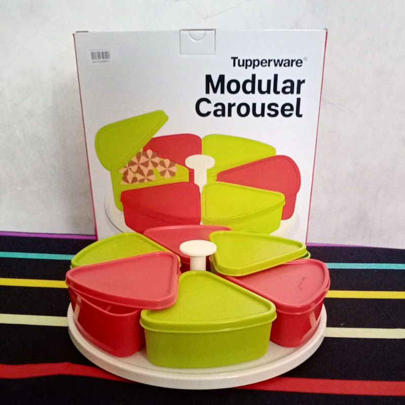 TUPPERWARE MODULAR CAROUSEL Set  6PC Wadah Snack