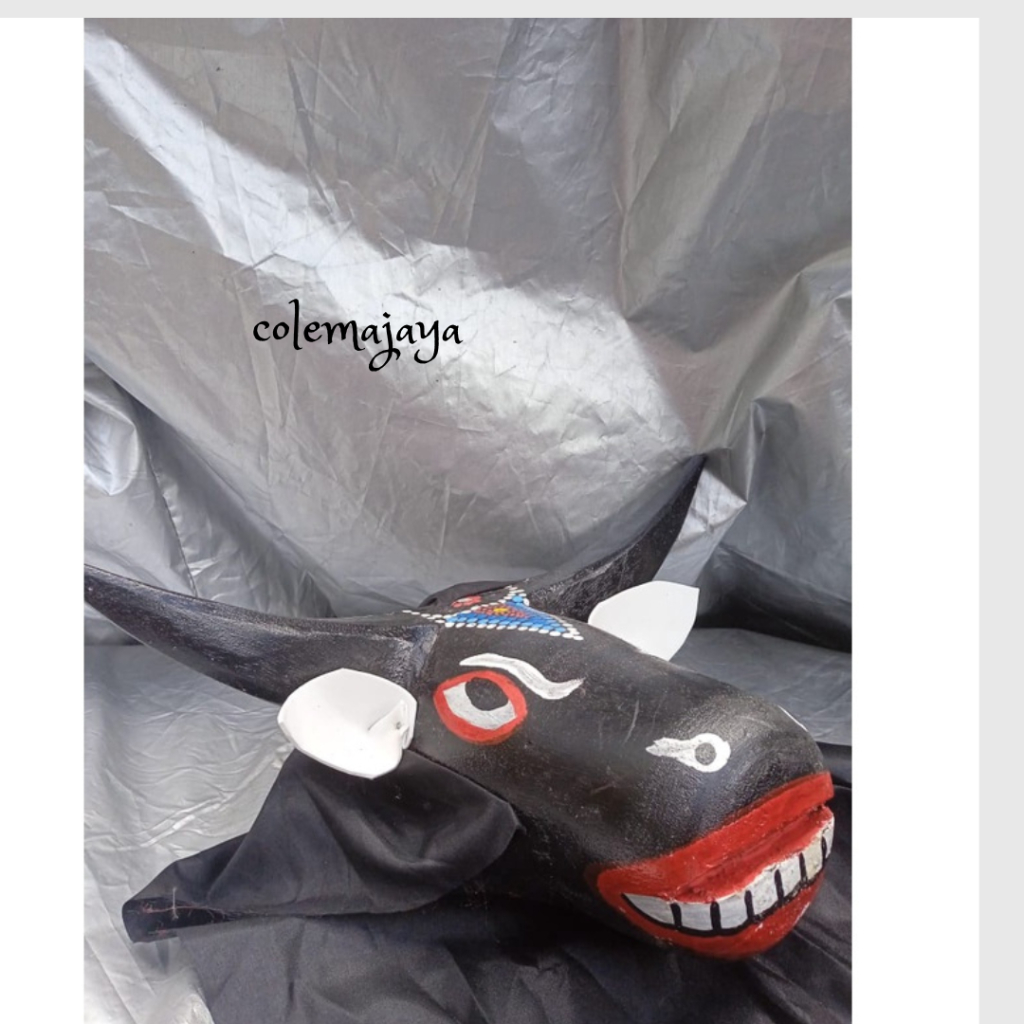 Mainan Banteng Bantengan Anak - Mainan Anak Tradisional - Barongan Bantengan Tradisional