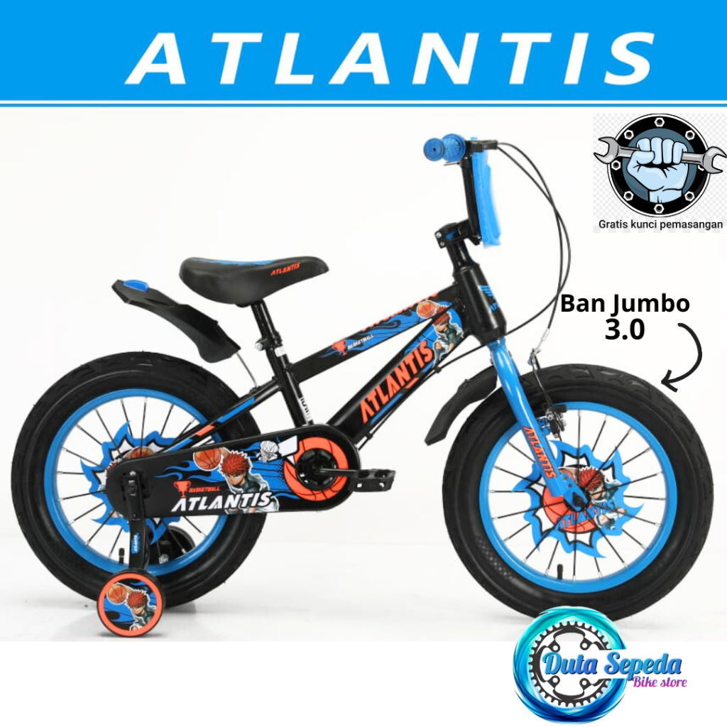 Sepeda anak laki BMX 16 inch usia 4 - 7 tahun