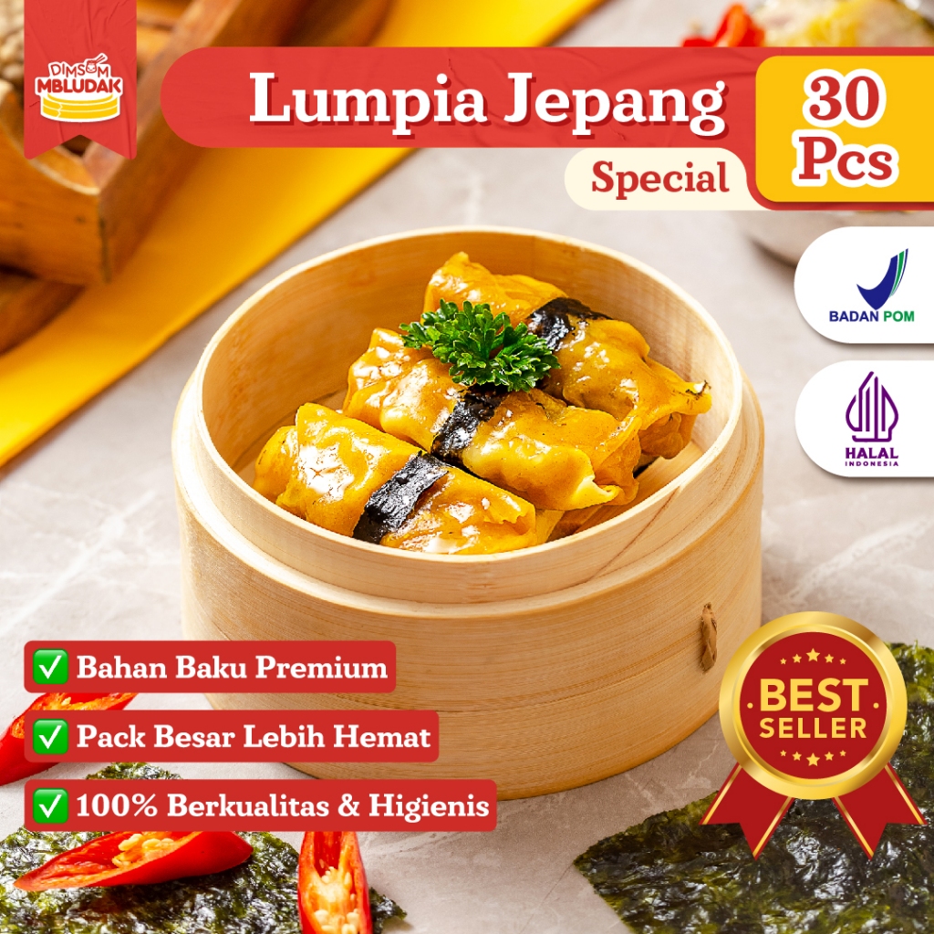 

Dimsum Mbludak Lumpia Jepang Frozen Dimsum Halal 30 Pcs