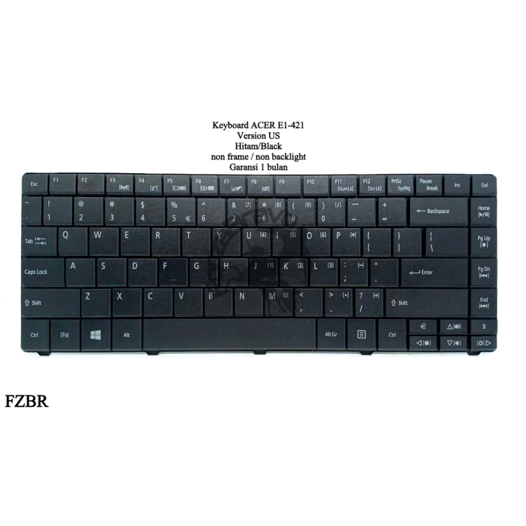 Keyboard Laptop for Acer Aspire E1-421 E1-421G (Garansi 1 bulan) US