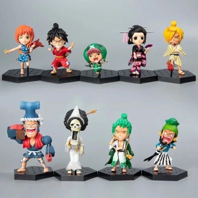 figure one piece set 9pcs pajangan hiasan topper