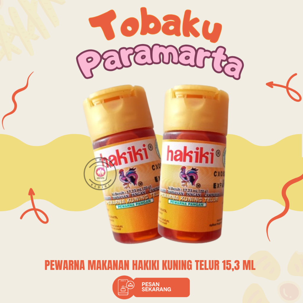 

PEWARNA MAKANAN HAKIKI KUNING TELUR 15 ML / PEWARNA MAKANAN HAKIKI