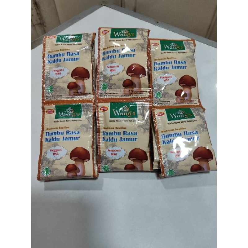 

Bumbu Rasa kaldu jamur 1 renceng isi 12 sachet,berat bersih per sachet 6g