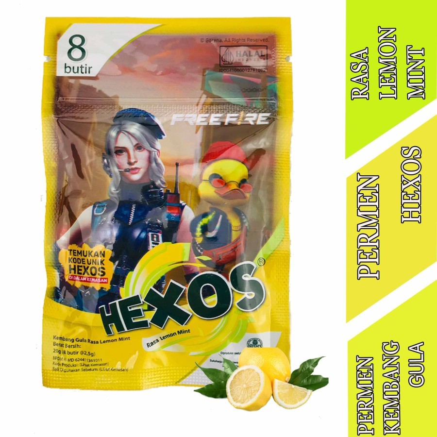 

Rasa Lemon Mint - Permen Hexos - Permen Kembang Gula - 20gr