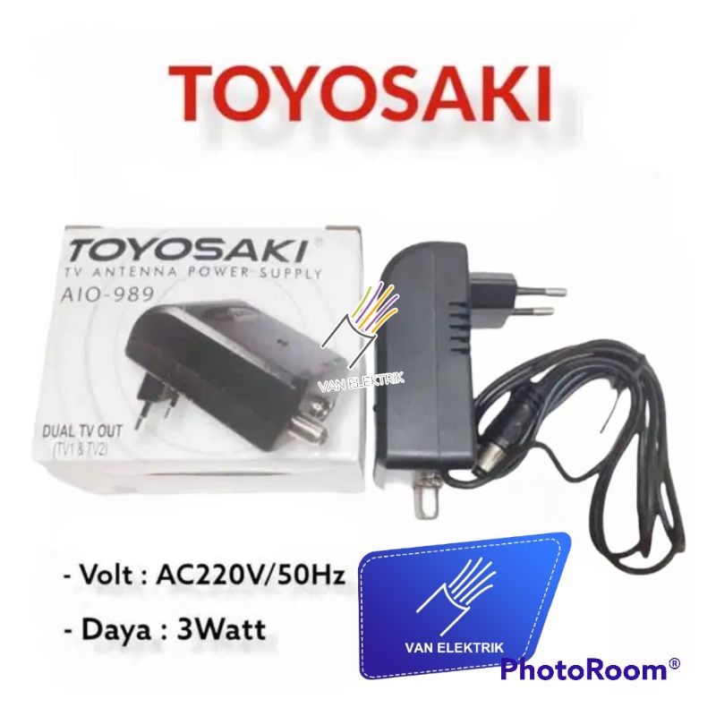 Adaptor Antena Toyosaki AIO - 989/ Booster antena AIO