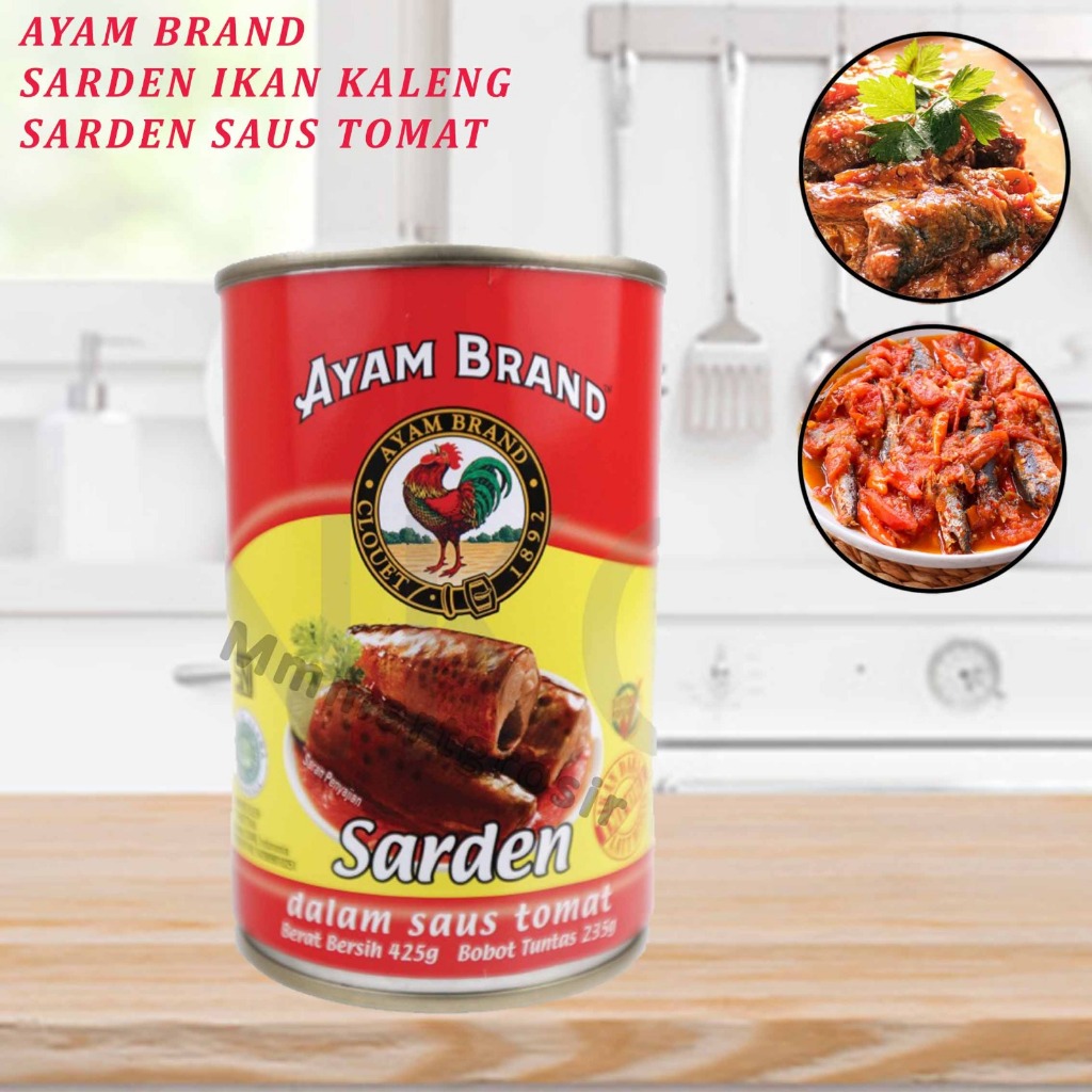 

Ayam Brand / Sarden Ikan Kaleng / Sarden Saus Tomat / 425gr