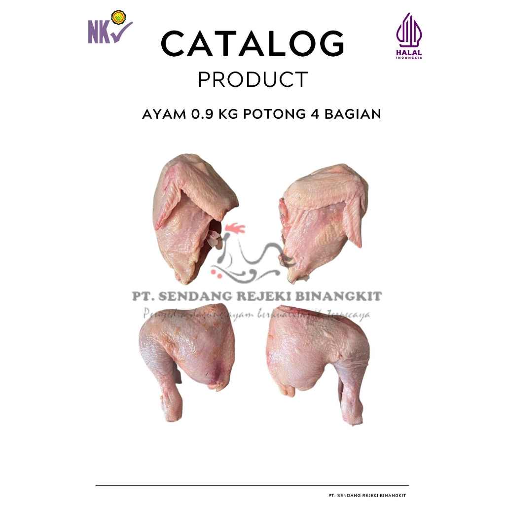 

Ayam 900 gr Potong 4 Bagian / Ayam Parting 4 / Ayam potong