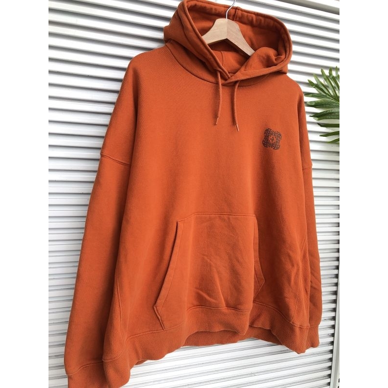 GU x aerosyn-lex limited edition orange hoodie