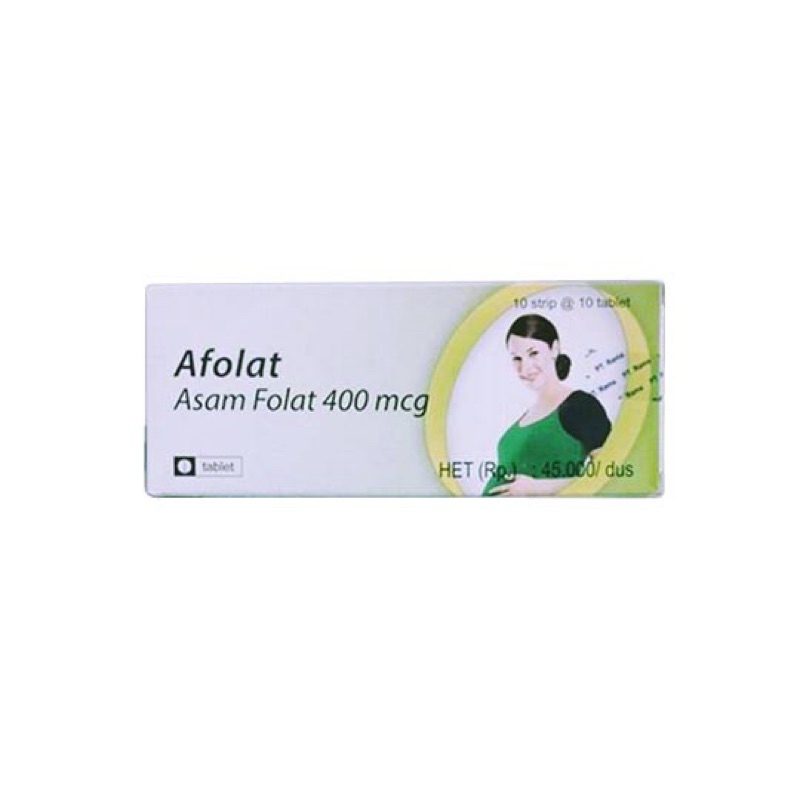 Afolat Box 100 tablet asam folat