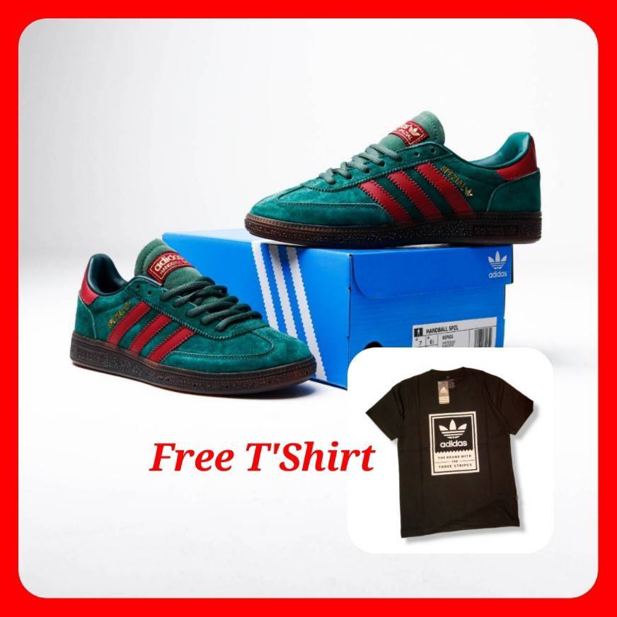 Snaekers Adidas Spezial Handball Green Burgundy Original BNIB