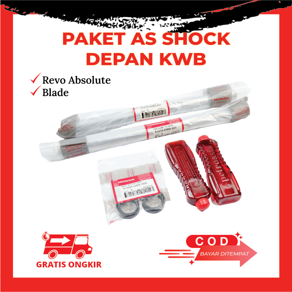 As Shock Depan Honda Motor Revo Absolute Blade 110 - Shock Sok depan Revo Kode KWB